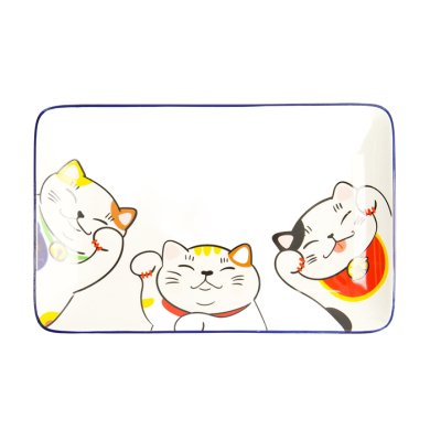 TDS, Sushi Platte, Kawaii, Lucky Cat, 21 x 13,5 cm - Art Nr. 22660