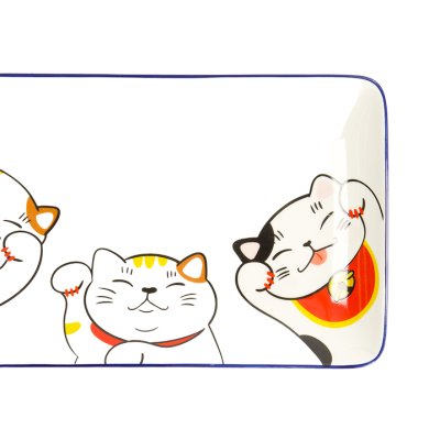 TDS, Sushi Platte, Kawaii, Lucky Cat, 21 x 13,5 cm - Art Nr. 22660