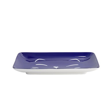 TDS, Sushi Plate, Kawaii, Lucky Cat, Blue, 21 x 13.5 cm - Item No. 22661