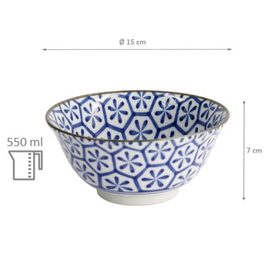 Rice Bowl Mixed Bowls Kristal, Porcelain, Ø 15 cm, Item No. 2282