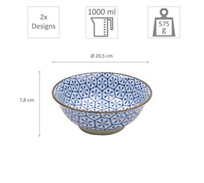 Mixed Bowls Kristal 2 Schalen Set bei Tokyo Design Studio (Bild 4 von 4)