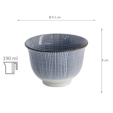 Tea Cup Sendan Tokusa, Porcelain, 190 ml, Item No. 2566