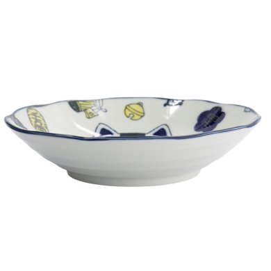 TDS, Pasta Teller, Kawaii Lucky Cat Neko, Blau, Ø 21x5cm, Art.-Nr. 33012