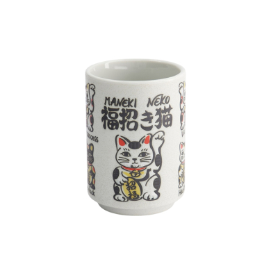 TDS, Cup, Emboss Lucky Cats, Ø7.2x10.2cm 260ml, Item No. 33017