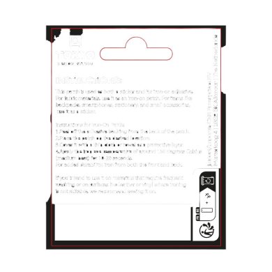 2-Way Patch Japan Flag Multi-colour, Felt, Item No. 33105