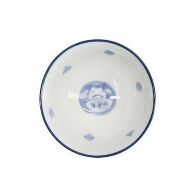 TDS, Rice Bowl, Kawaii, Daruma, Blue, Ø 11.5x6cm 300ml, Item No. 33203