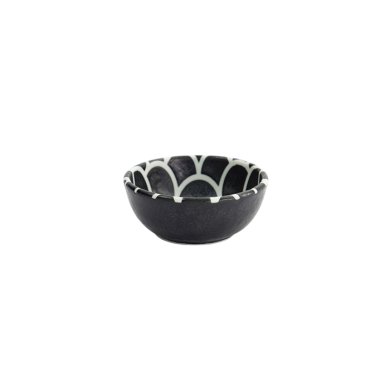TDS, Bowl, Onyx Noir, Mermaid Design, Ø 9 x 3 cm, Item No. 33219