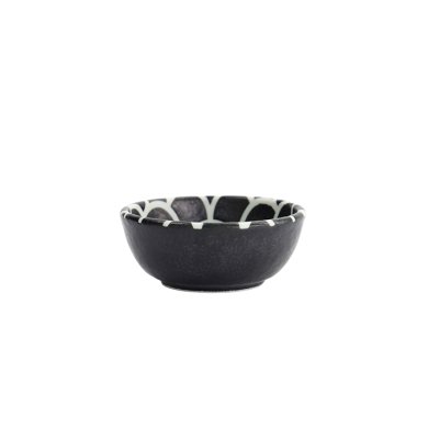 TDS, Bowl, Onyx Noir, Mermaid Design, Ø 9 x 3 cm, Item No. 33219