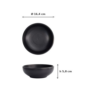 Salatschale Iwate Black, Melamin, 700 ml, Art.-Nr. 33281