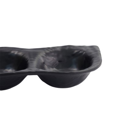 TDS, Saucenschale, Melamine Iwate Black, 2Stk, 19,2x9,4x3,6cm 110ml, Art.-Nr. 33288