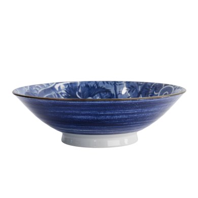 TDS, Bowl, Yakuza, Tiger, Blue/White, Ø 25.2x7.7cm 1600ml, Item No. 33340