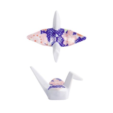 TDS, Chopsticks Rest, Crane Blue, 5.7x5x3cm, Item No. 33363