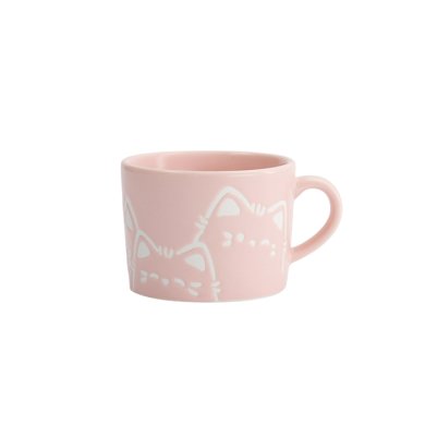 TDS, Tasse, Kawaii Cat, Rosa, Ø 8 x 6 cm - Art Nr. 33394
