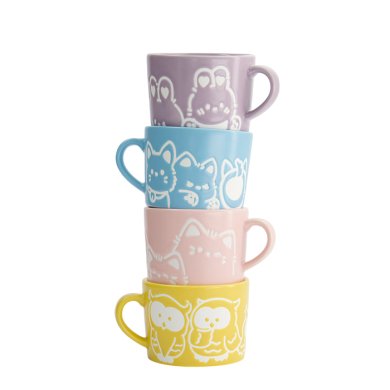 TDS, Tasse, Kawaii Dog, Blau, Ø 8 x 6 cm - Art Nr. 33395