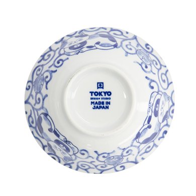 TDS, Tayo Bowl, Kawaii Cat Neko, Blue, Ø 14.9x6.7cm 500ml, Item No. 33414
