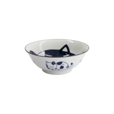 Ramenschale Kawaii Cat Neko Blau, Porzellan, 1 L, Art.-Nr. 33417