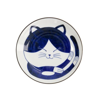 TDS, Round Plate, Kawaii Cat Neko, Ø 16.7x2.8cm, Item No. 33494