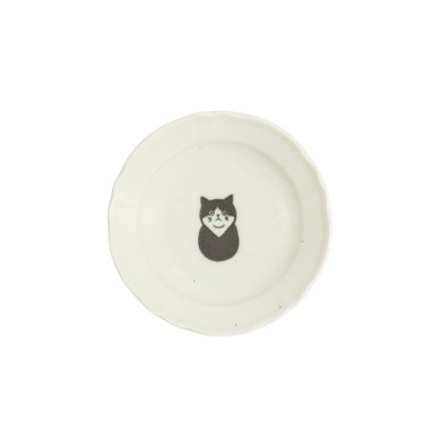 TDS, Sauce Bowl, Kawaii Cat Hachiware, White, Ø 10.2x2.3 cm - Item No. 33535