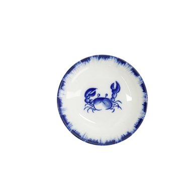 TDS, Sauce Bowl, Crab, Blue/White, Ø 9x2cm - Item No. 33558