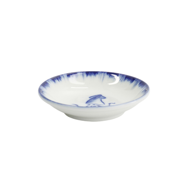 TDS, Sauce Bowl, Squid, Blue/White, Ø 9x2cm - Item No. 33560
