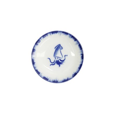 TDS, Sauce Bowl, Squid, Blue/White, Ø 9x2cm - Item No. 33560