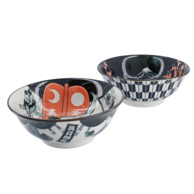 TDS, Ramen Bowl in Gift Box, Asakusa, 6pcs, Ø 20.5x8cm 1250ml, Item No. 33608