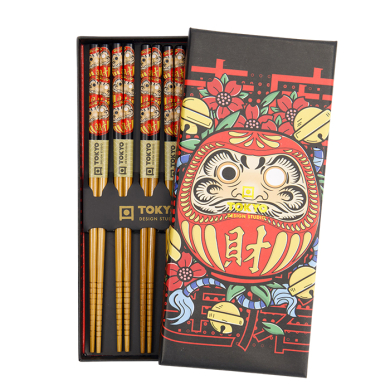 Chopstick Set,5 Black Stripe DJ at Tokyo Design Studio