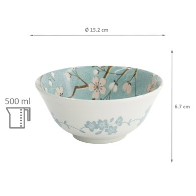 TDS, Tayo Bowl, Fujisakura, Ø 15.2x6.7 cm 500 ml, Item No. 33705