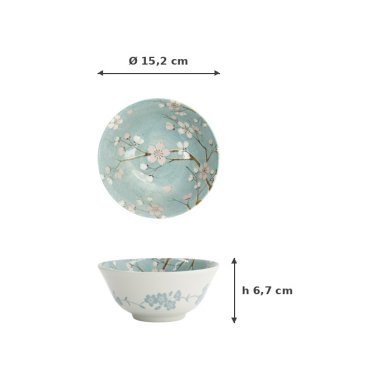 Tayo Bowl Fujisakura, Porcelain, 500 ml, Item No. 33705