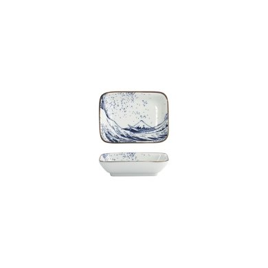 Saucenschale Hokusai Choku Wei&szlig;/Blau, Porzellan, 9,6 cm