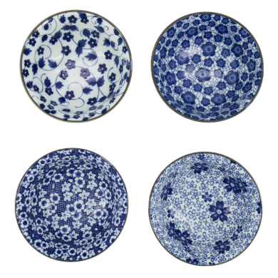 TDS, Tayo Bowl Giftset, 4-piece set, Mixed Bowls, Ø 15x7cm 500ml, Item No. 33747