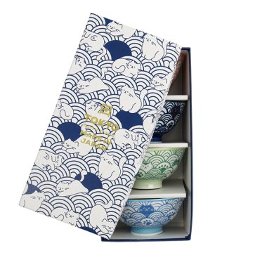 TDS, Bowl Giftset, 4-piece set, Kawaii Anime Cat, Ø 11.3x5.8cm, Item No. 33788