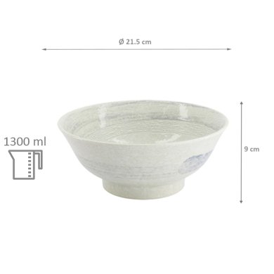 TDS, Ramen Schale, Hayase White, Ø 21,5x9cm, 1300ml, Art.-Nr. 33841
