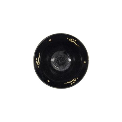 Rice Bowl Kawaii Black Whale, Porcelain, Ø 16 cm, Item No. 33946