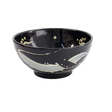 TDS, Ramen Bowl, Kawaii, Black Whale, Ø 18.7x8.8cm 1250ml, Item No. 33948
