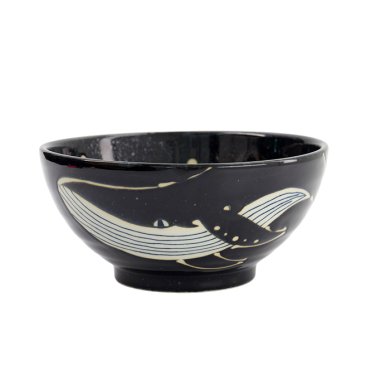 TDS, Ramen Bowl, Kawaii, Black Whale, Ø 18.7x8.8cm 1250ml, Item No. 33948
