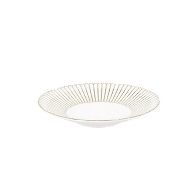 TDS, Deep Plate, Kosai White, Ø 22 x 4 cm, Item No. 34228