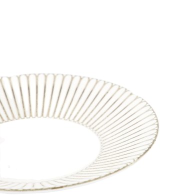 TDS, Deep Plate, Kosai White, Ø 22 x 4 cm, Item No. 34228