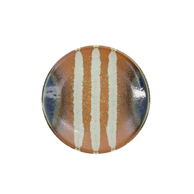 TDS, Suisho Plate, Aka-cha, Ø 26x3.4cm, Brown, Item No. 34250