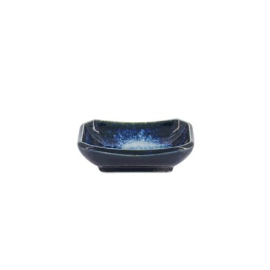 TDS, Eckige Choku Schale, Cobalt Blue, 8,8x6,5x2,8cm, Art.-Nr. 34256