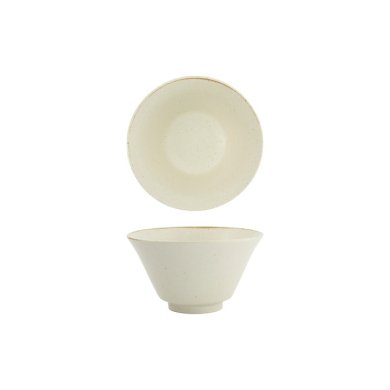 Rice Bowl Umizuna Beige, Porcelain, &Oslash; 12.9 cm