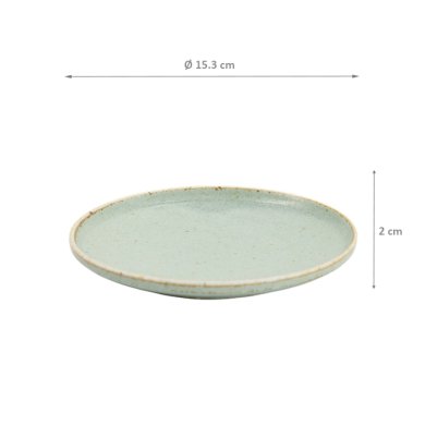 TDS, Plate, Minto Green, Ø 15.3x2cm, Item No. 34293