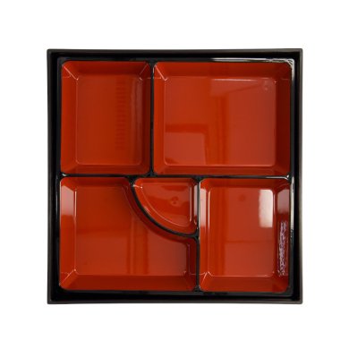 TDS, Bentobox, ABS Lacquerware, 25,5 cm x 25,5 cm, Art.-Nr. 4193