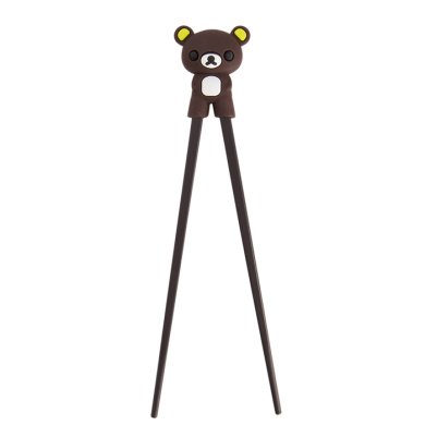 TDS, Kids-Chopsticks , Kitchenware, 22 cm, Bear, Dark Brown - Item No. 4641