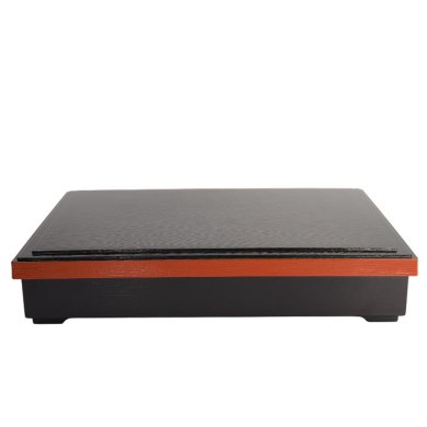 Bento Box Red, Black, ABS Lacquerware, 35 × 26 cm, Item No. 4655