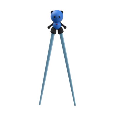 TDS, Kids-Chopsticks, Kitchenware, 22 cm, Panda, Blue - Item No. 4666