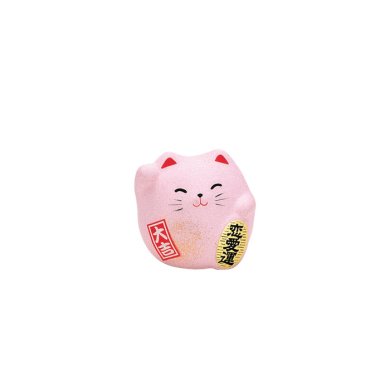 TDS, Glückskatze / Lucky Cat, Dekoration, Rosa, 5.5 cm - Art Nr. 6151