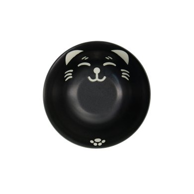 TDS, Bowl, Kawaii Cat Neko, Black, Ø 15x7cm, 500ml - Item No. 617584