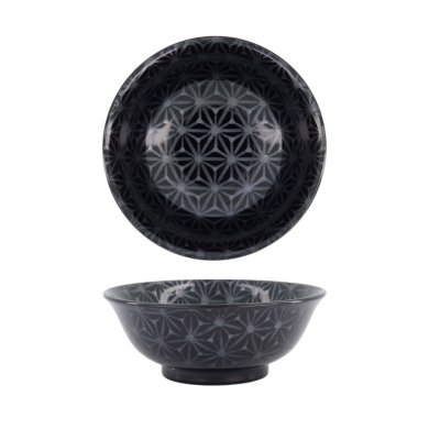TDS, Ramen Bowl, Kuromonyo Asanoha, Ø 20.5x8 cm, 1200 ml, Item No. 617980