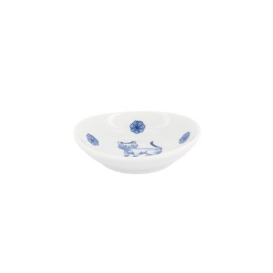 TDS, Saucenschale, Kawaii Hananeko Cat, Blau, Ø 9,8 cm x 2,5 cm, Art.-Nr. 618000